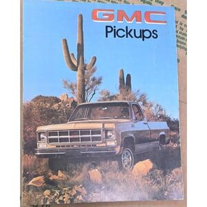 1980 GMC Pickups Truck Brochure Catalog Sales Literature 80s Classic
